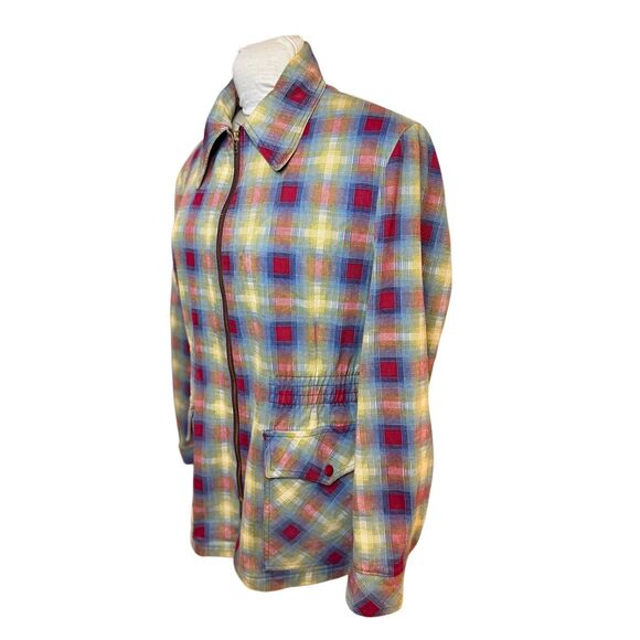 Silton California Vintage Jacket Full Zip Front Pockets Snap Cuffs Sz. M - Picture 6 of 14